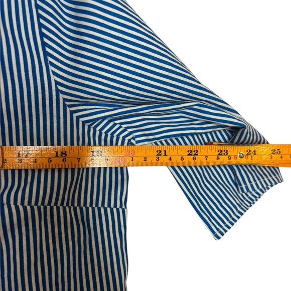 Hemant & Nandita Lightweight Oversized Stripped Cotton Marne Buttondown Shirt XS - Picture 9 of 11